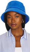 Lack Of Color Wave Terry Bucket Hat In Blue