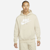 Nike Sportswear Club Fleece Men's Graphic Pullover Hoodie In Brown