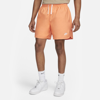 Nike Men's  Sportswear Sport Essentials Woven Lined Flow Shorts In Orange