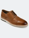 Thomas & Vine Hartley Cap Toe Derby Shoes In Brown