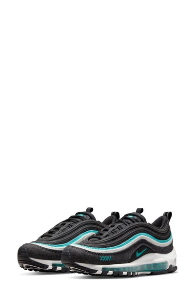Nike Air Max 97 Se Big Kids' Shoes In Black,summit White,sport Turquoise