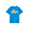 Palm Angels Teddy Bear-print Short-sleeved T-shirt In Blue