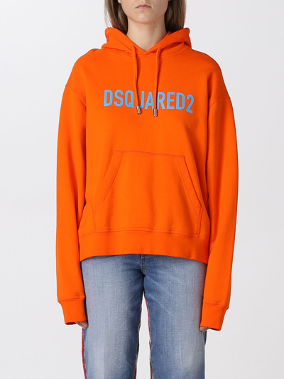 Dsquared2 Sweatshirt  Woman Color Orange