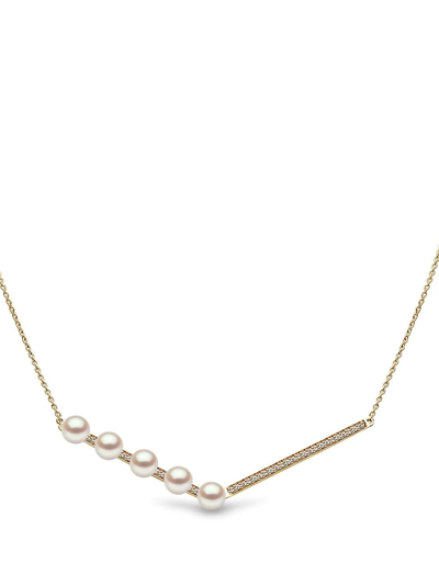 Yoko London 18kt Yellow Gold Trend Freshwater Pearl And Diamond Necklace