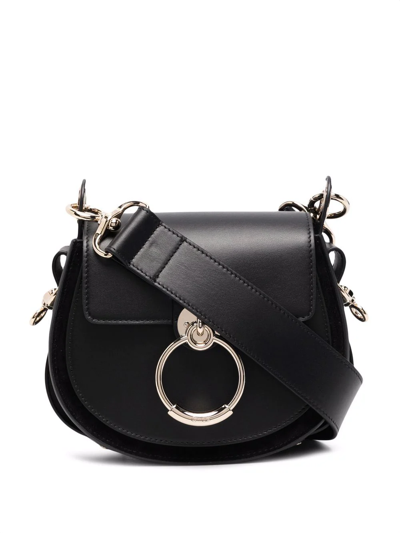 CHLOÉ TESS RING-EMBELLISHED SHOULDER BAG