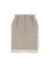 FENDI WOMEN'S WOOL-BLEND MINISKIRT