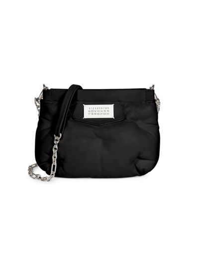 Maison Margiela Glam Slam Mini Leather Shoulder Bag In Black
