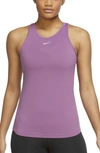 Nike One Luxe Dri-fit Tank Top In Light Bordeaux