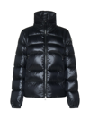 Moncler Down Jacket In Nero