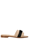 Ferragamo Women's Lovec Q Bow Accent Quilted Slide Sandals In Multicolor