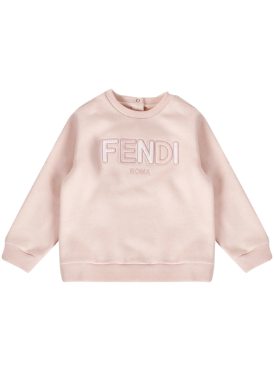 Fendi Babies' Sweatshirt In Pink