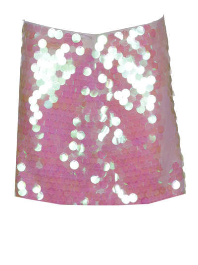 Helmut Lang Scale Sequins Sk Sca In Pink