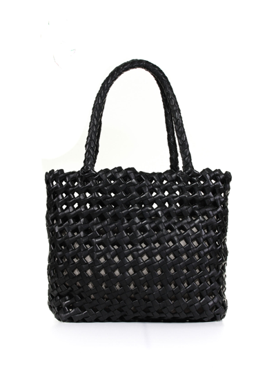 Officine Creative Oc Class 511 Shopping Bag In Leather In Nero