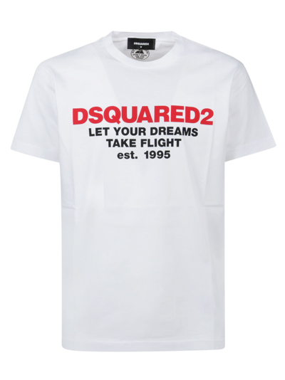 Dsquared2 Man White Dream Flight Cool T-shirt