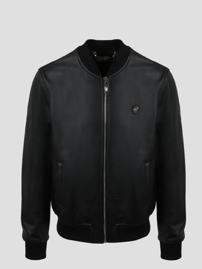 Philipp Plein Bomber Billy Jacket In Black