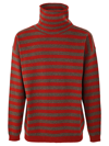 Lardini Mens Multicolor Other Materials Sweater In Ar Multi Red And Taupe