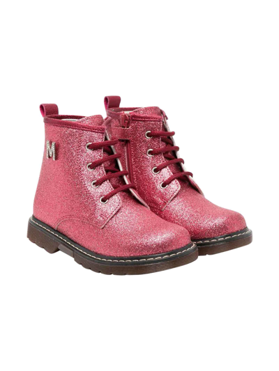 Monnalisa Kids' Peony Boots For Girl In Pink