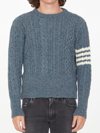 THOM BROWNE 4-BAR CABLE-KNIT JUMPER
