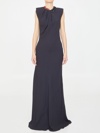 Stella Mccartney Chain Long Dress In Black