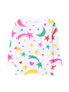 Stella Mccartney Shooting-star Long-sleeve T-shirt In Bianco