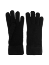 Giorgio Armani Cashmere Knitted Gloves In Black