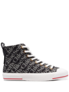 See By Chloé Logo-print High-top Trainers In Grey