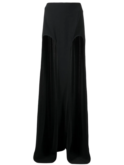 Dion Lee Black Double Arch Maxi Skirt