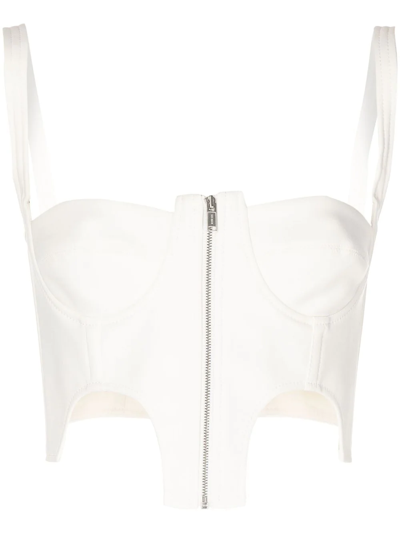 Dion Lee Off-white Double Arch Tank Top In Ivory