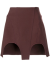 DION LEE DOUBLE ARCH MINI SKIRT