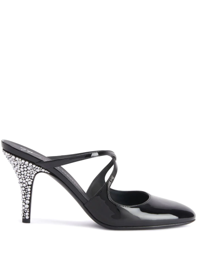 Giuseppe Zanotti Marthe Crystal In Black