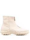 Marni Zipped Ankle Boots In Nude
