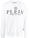 PHILIPP PLEIN LOGO-PRINT LONG-SLEEVE SWEATSHIRT