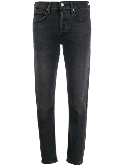 Citizen Of Humanity Slim-leg Denim Jeans In Black