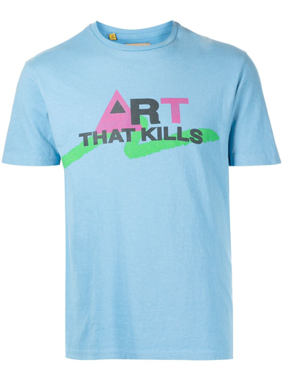 Gallery Dept. 80's Cotton T-shirt In Blue