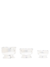 Polo Ralph Lauren Set Of 3 Steel Nut Bowls In Silver