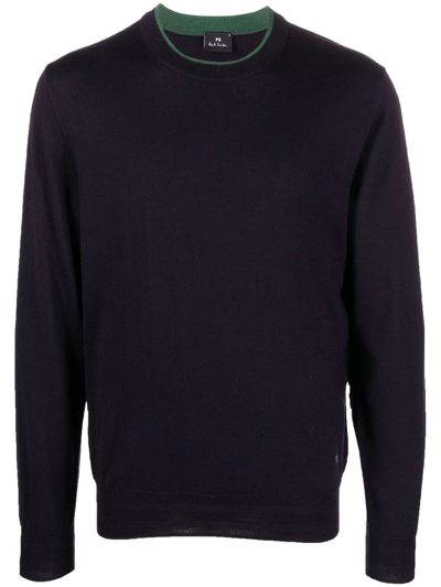 Ps By Paul Smith Crew-neck Pullover Jumper In Dk Na