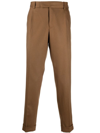 Pt Torino Spark Stone Washed Straight-leg Jeans In Brown