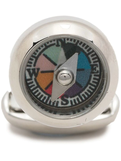 Paul Smith Compass-detail Cufflinks In Cyclist_stripe