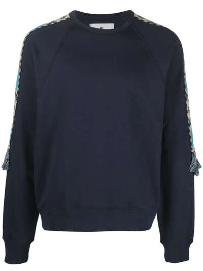 Etro Ikat-print Sweatshirt In Blue