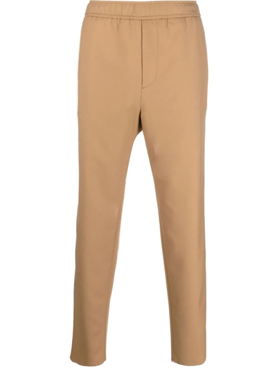 Etro Straight-leg Virgin-wool Trousers In Beige