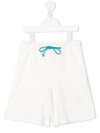 The Row High-waisted Drawstring Shorts In White