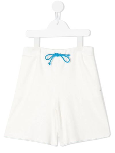 The Row Kids' High-waisted Drawstring Shorts In White