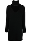 FEDERICA TOSI RIBBED-KNIT LONG-SLEEVE DRESS