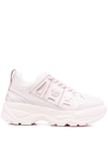 Chiara Ferragni Sneakers In Rose-pink Leather In Pink