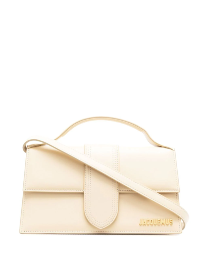 Jacquemus Large Le Bambino Crossbody Bag In Neutrals
