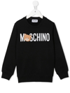 MOSCHINO LOGO-PRINT COTTON SWEATSHIRT