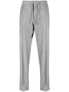 ERMENEGILDO ZEGNA DRAWSTRING-FASTENING STRAIGHT-LEG TROUSERS