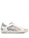Golden Goose Superstar Low-top Sneakers In Glitter/white/seedpearl