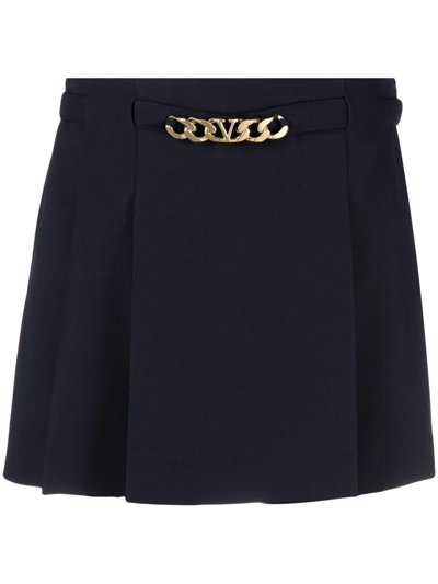Valentino Crepe Couture 'vlogo Signature' Mini Skirt In Default Title