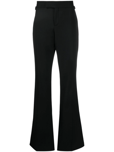 Tom Ford Flared-leg Tailored-cut Trousers In Black